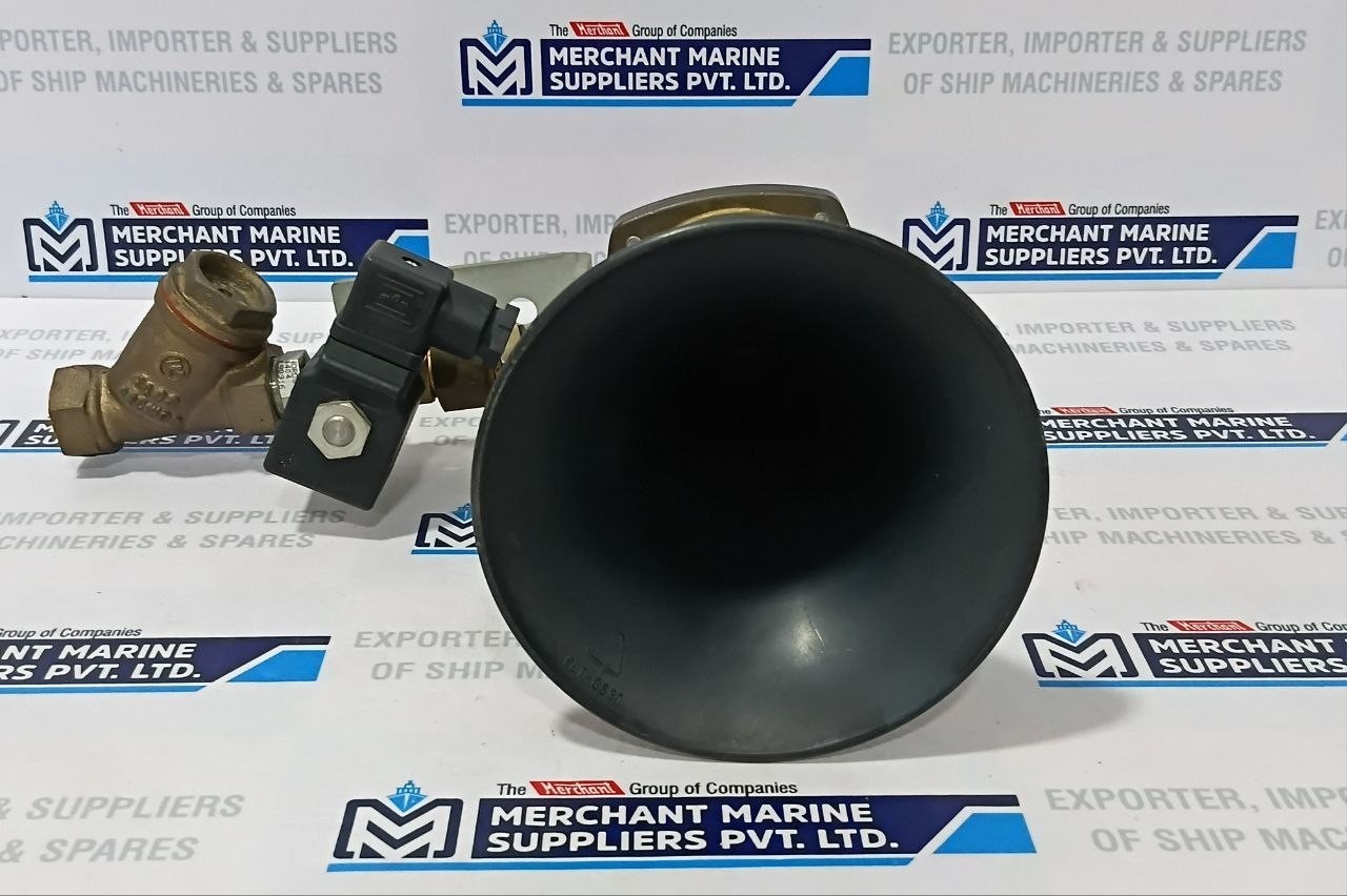 Kockum Sonics Tyfon MKT 75/660 Sweden AirHorn with Solenoid Valve
