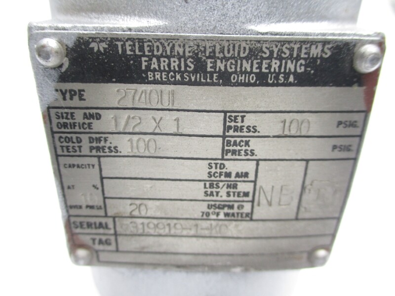 FARRIS 2740UL 100PSI 1/2″ UNMP