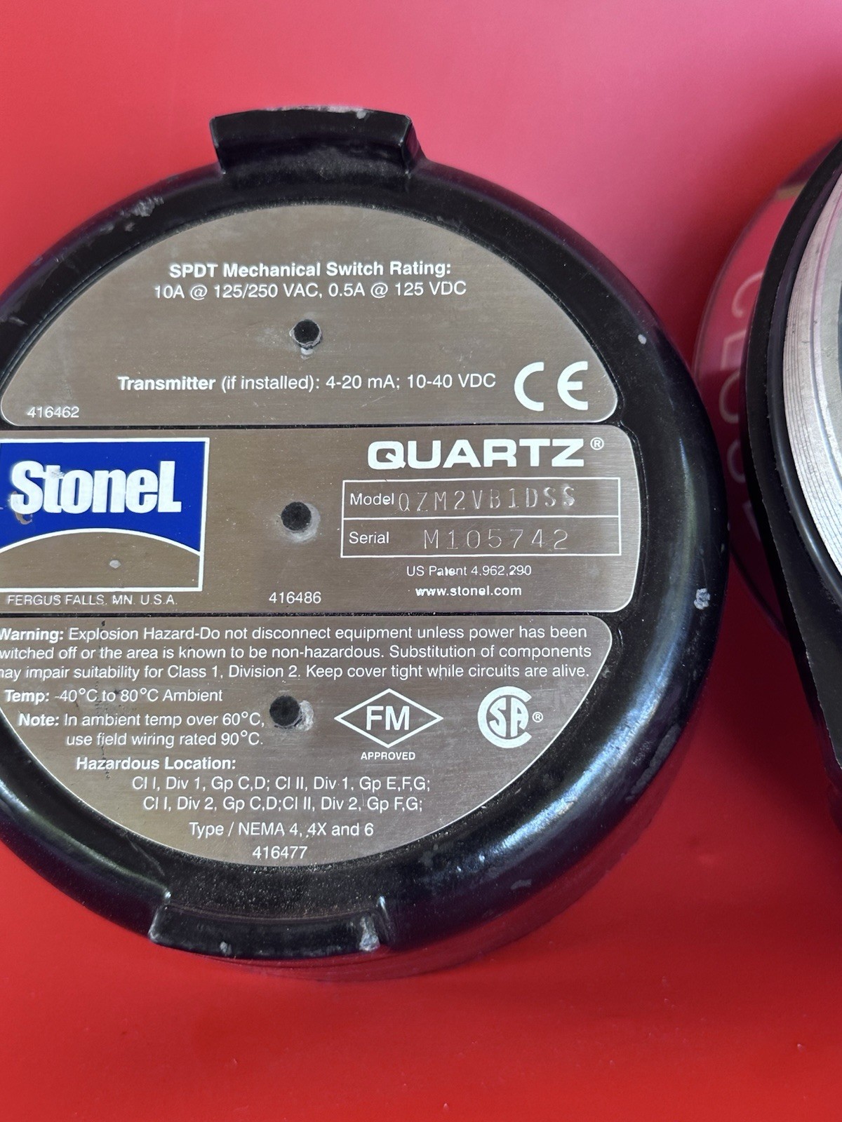 STONEL QZM2VB1DSS LIMIT SWITCH MECHANICAL New Old Stock