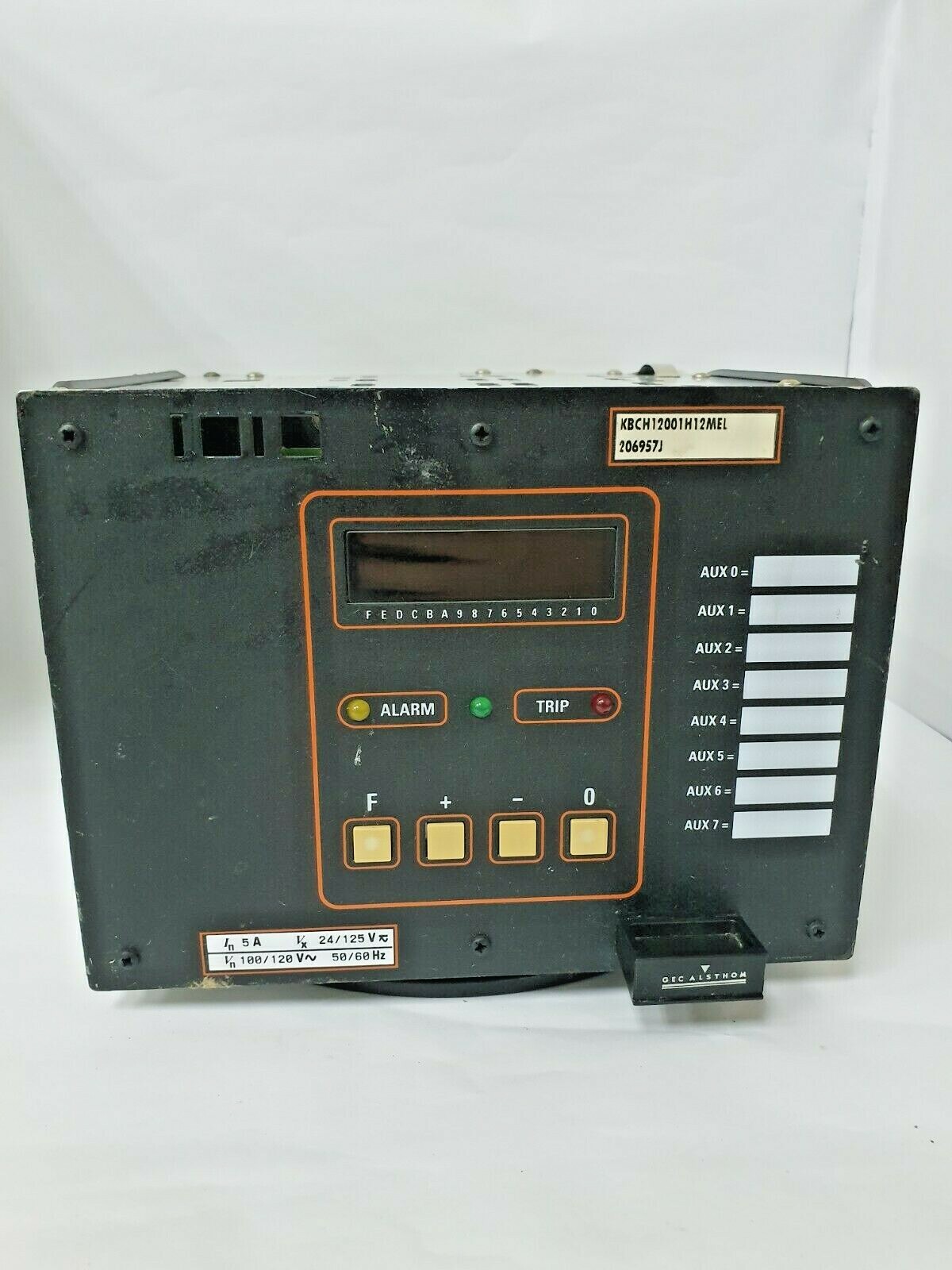 GEC ALSTHOM KBCH12001H12MEL RELAY DIFFERENTIATE,Used,UK^95802