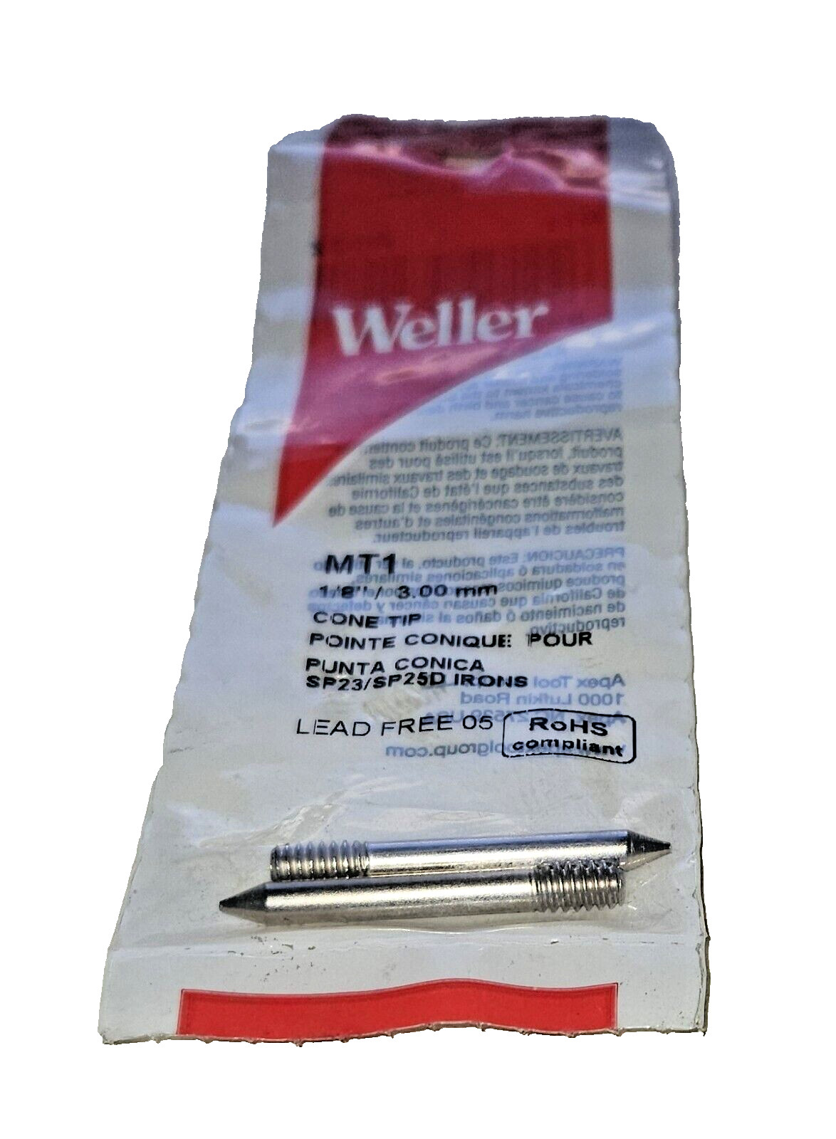 Weller MT1 1/8 Inch Cone Replacement Tip