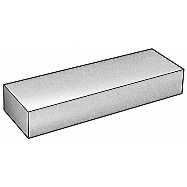 Zoro Select 2HKJ7 Flat Stock, Steel, 4140, 1 x 3 In, 1 Ft L