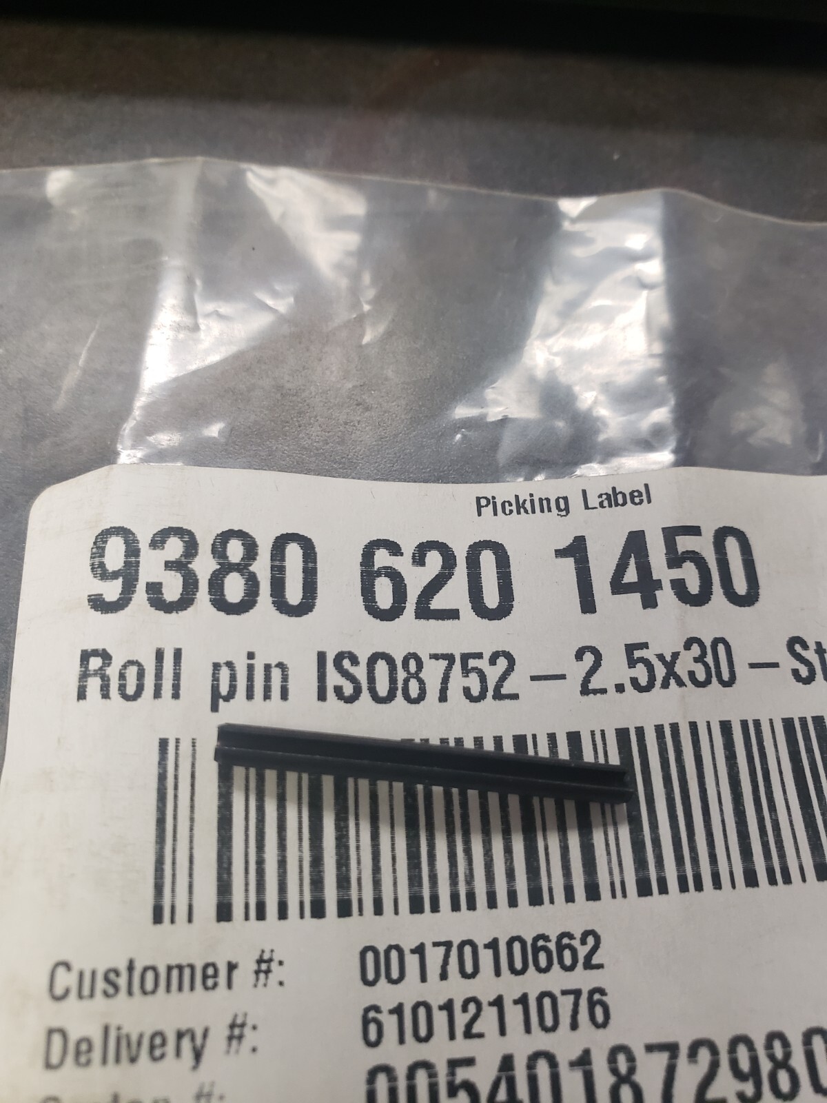 STIHL OEM ROLL PIN 9380-620-1450