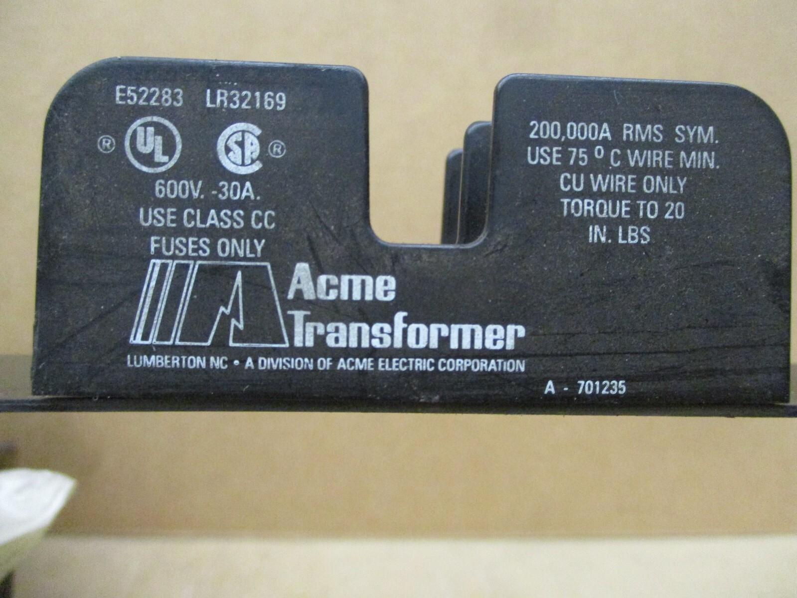 ACME TA-2-81217 1000VA Industrial Control Transformer 48248ISU