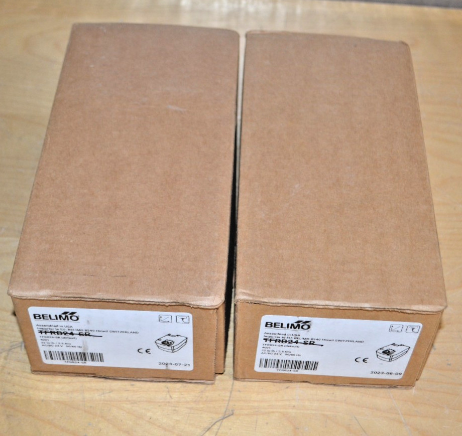 2 ~ Belimo ~ TFRB24-SR ~ Valve Actuator, Spring return, AC/DC 24V ~ Used