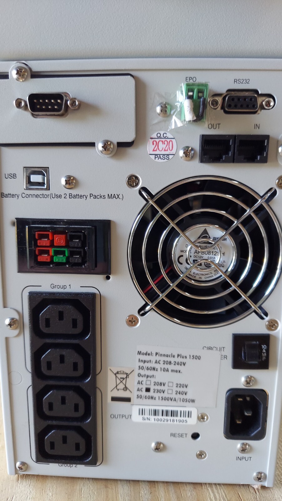 New Sinergia Pinnacle Plus 1500 Power Supply