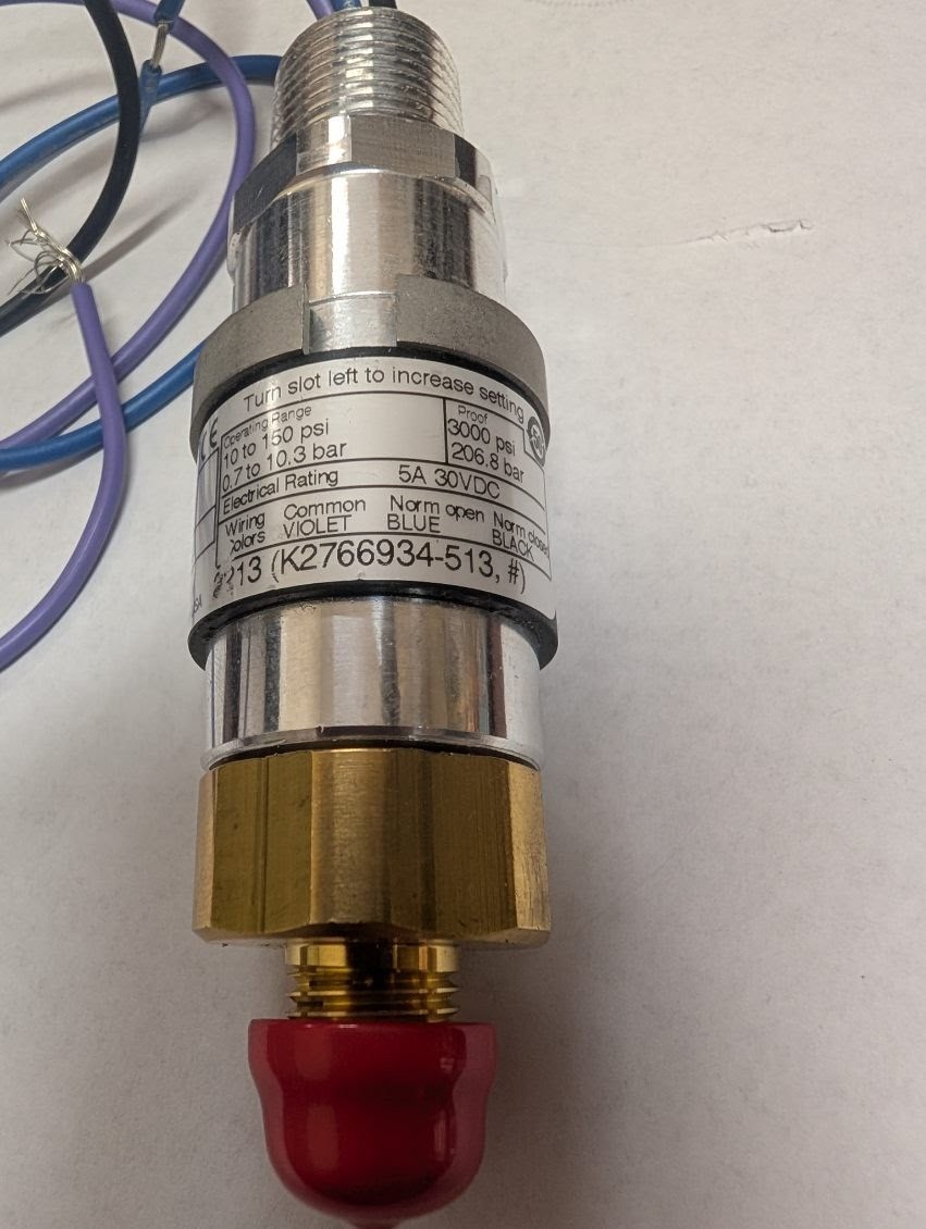 Fike United Electric Controls 10-16044 Discharge Pressure Switch 10-15