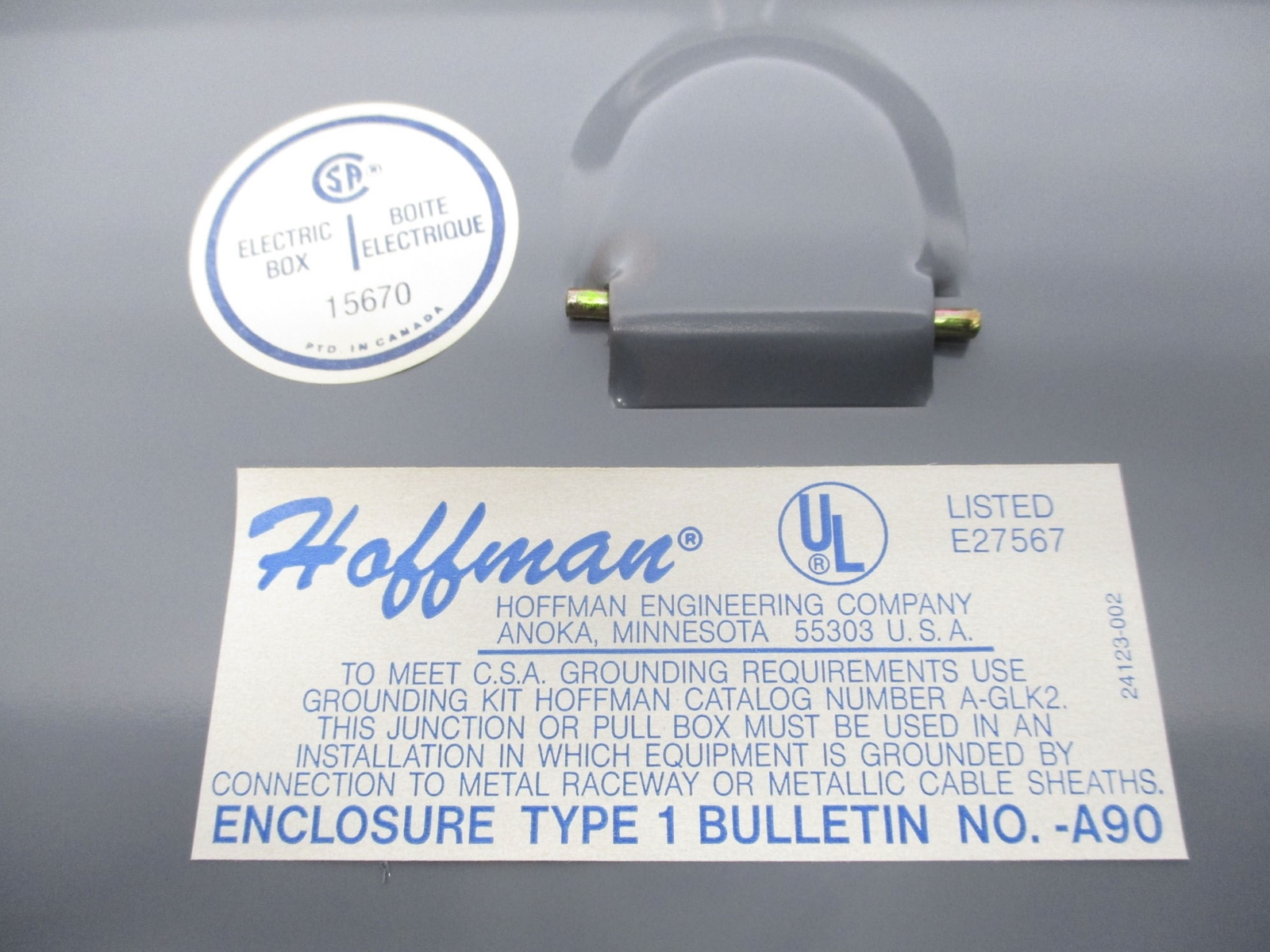 HOFFMAN A-HE12X8X4 TYPE 1 A-90 NSNP