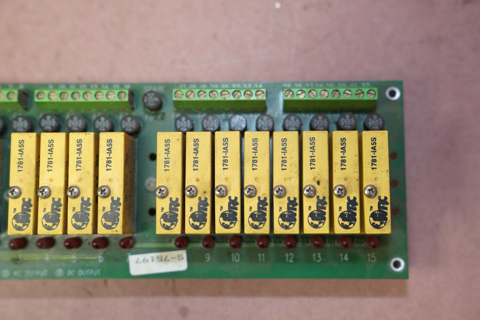 WRC D-98-B66 Circuit Board With 15 Relays. RELAYS IN DESCRIPTION