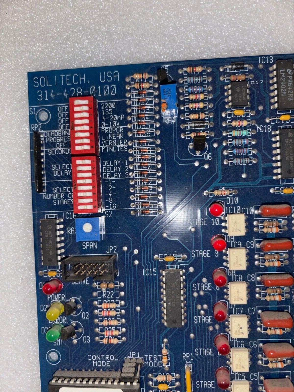 Solitech 314-428-0100 Control Circuit Board 120V/240V