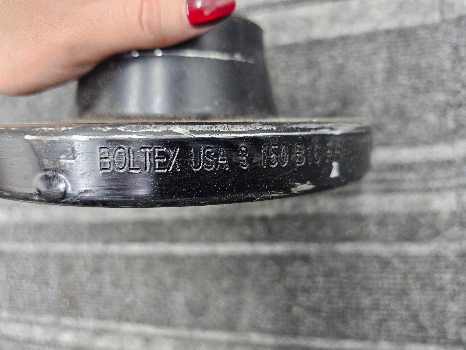 Boltex 3 150 B16 A/SA105 Weld Neck Pipe Flange STD 1C986 0326 Black