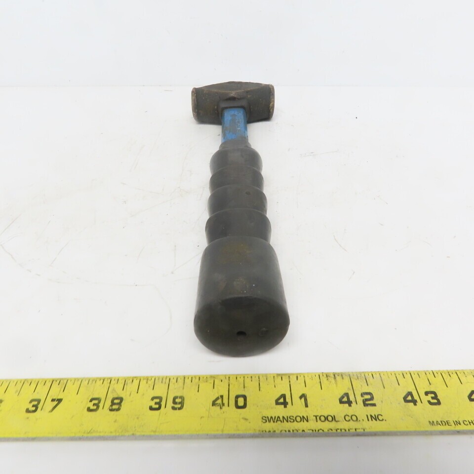 24oz/1.5 LB Brass Hammer W/Fiverglass Handle 12″ Long 1.250 Face