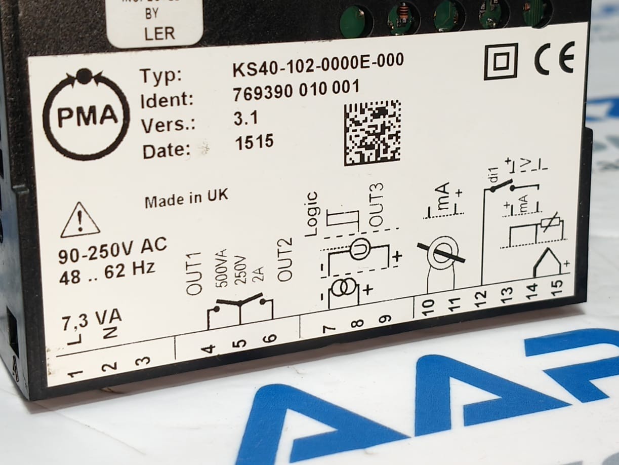 NEW PMA KS 40-1 INDUSTRIAL TEMPERATURE / PROCESS CONTROLLER KS40-102-0000E-000