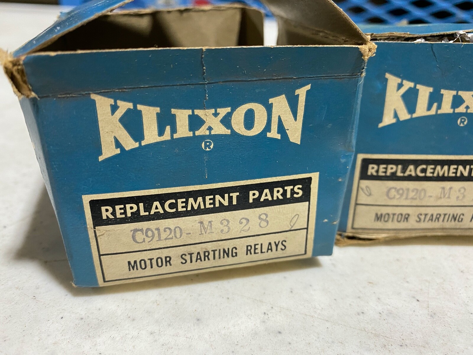 One (1) KLIXON Motor Starting Relay C9120-M328, NOS in box