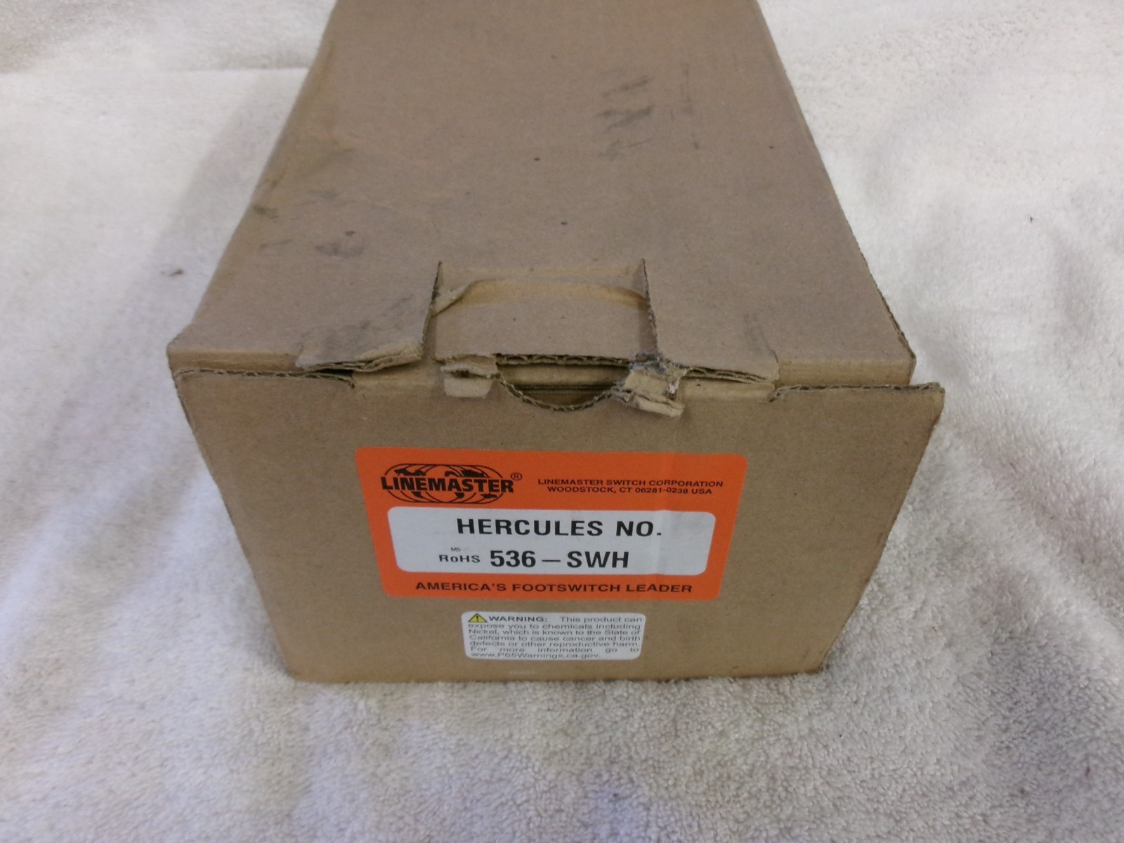 NIB Linemaster Switch Corp Hercules Foot Switch 536-SWH