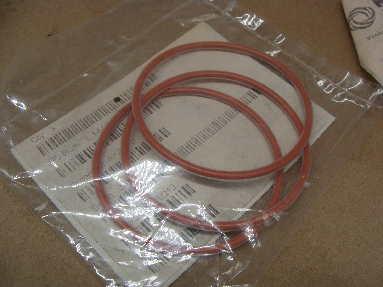 LOT OF 5 PKGS OF 3 MARCO RUBBER TEFLON ENCAPSULATED O-RINGS T1002-231