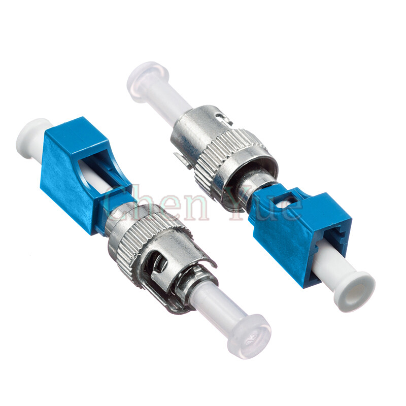 2pcs LC Female to ST Male Fiber Optic Adapter Single mode LC-ST Hybrid Adapter