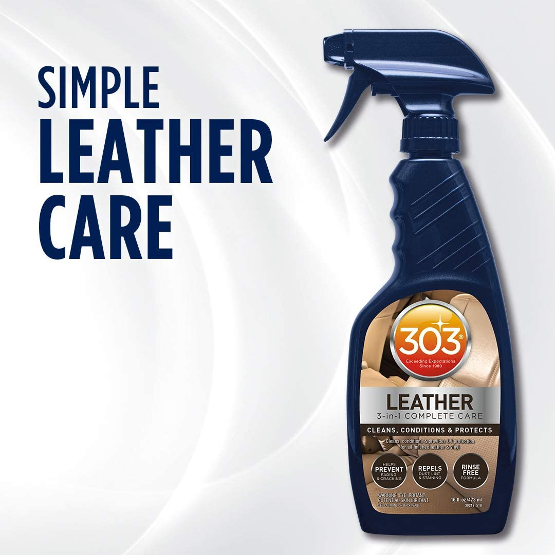 Leather 3-In-1 Complete Care – Cleans, Conditions, & Protects – Helps Prevent Fa