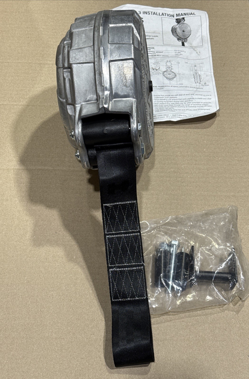 Lynrus 3 Aut-O-Loc Safety Belt AL3-SEA New
