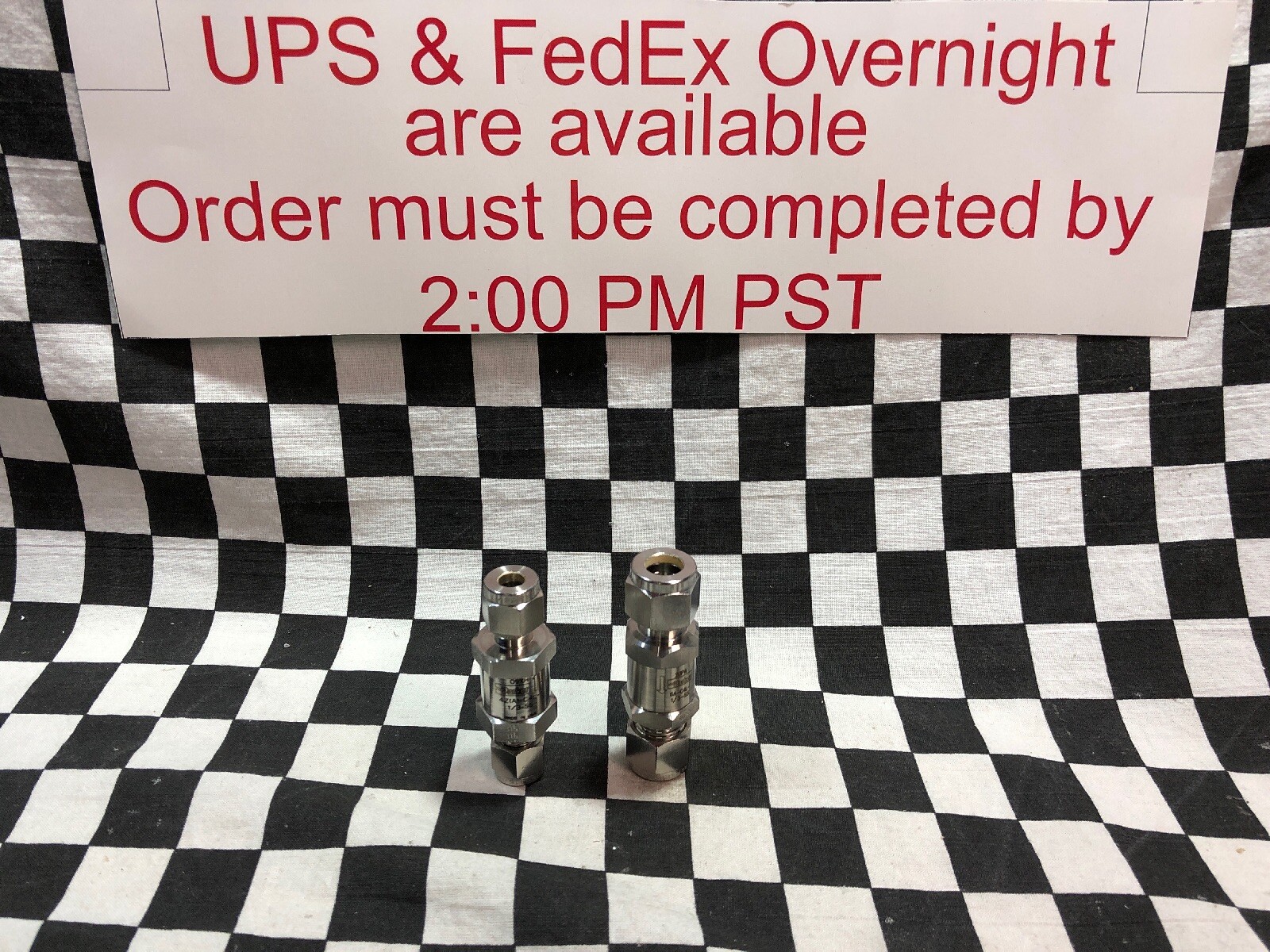 Parker 6A-C4L-1/3-SS, 4Z(A)-C4L-1/3-SS, Check Valve 1/3 PSI, 1/4” & 3/8”#L25