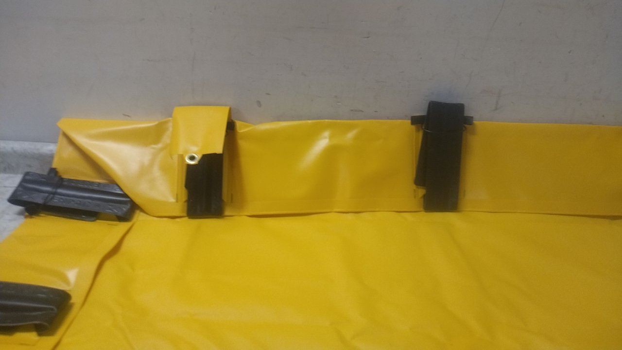 Enpac 57-488-YE-SU 4 Ft Width 8 Ft Length Snap Wall Containment Berm
