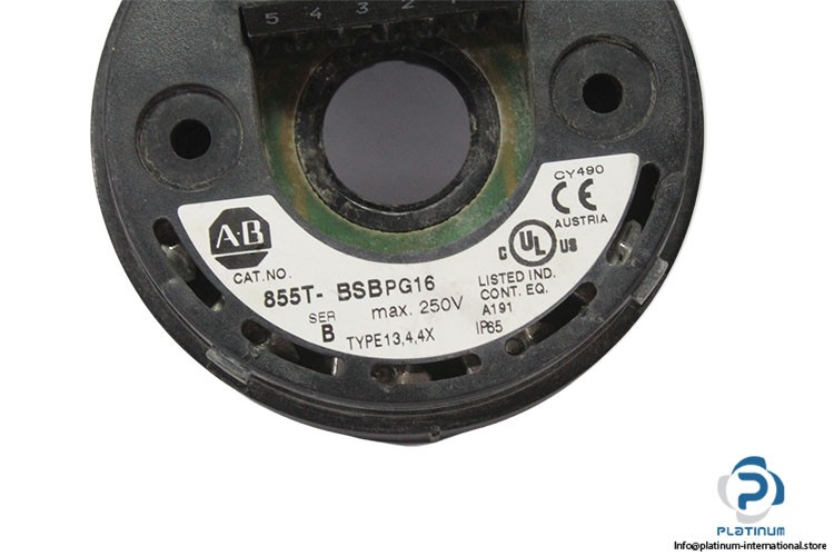 ALLEN BRADLEY 855T-B24DN5 B SIGNAL TOWER LIGHT_855T-BSBPG16_BA15d_ Type 13, 4X