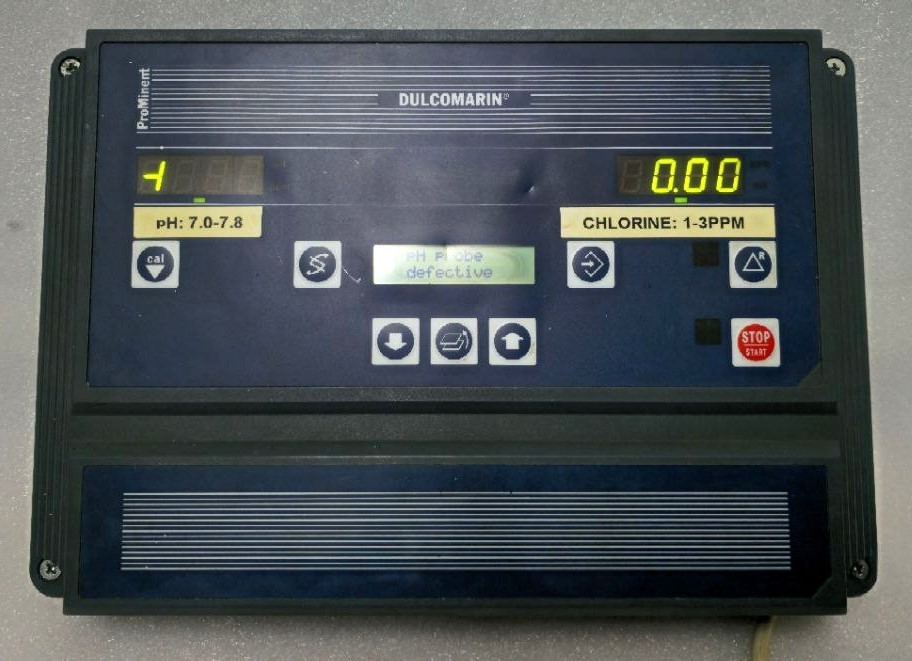 DULCO MARINE PROMINENT FLUID CONTROL DCMB 0W00000E30 SR NO.99018362-040599 230V