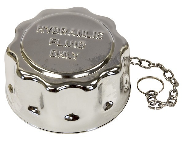 TFA005715L – Chrome Filler-Strainer Breather Cap Assembly WITH LOCKING TAB