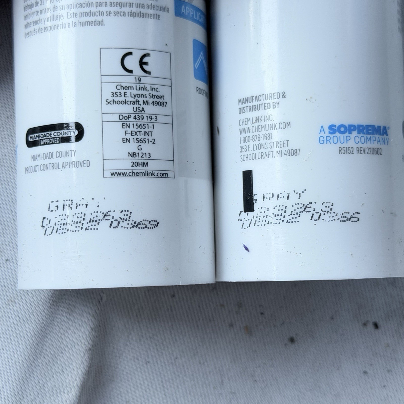 Chem Link F1367GR Penetration Seal 5″ Round E-Curb System Kit 1/2 gallon
