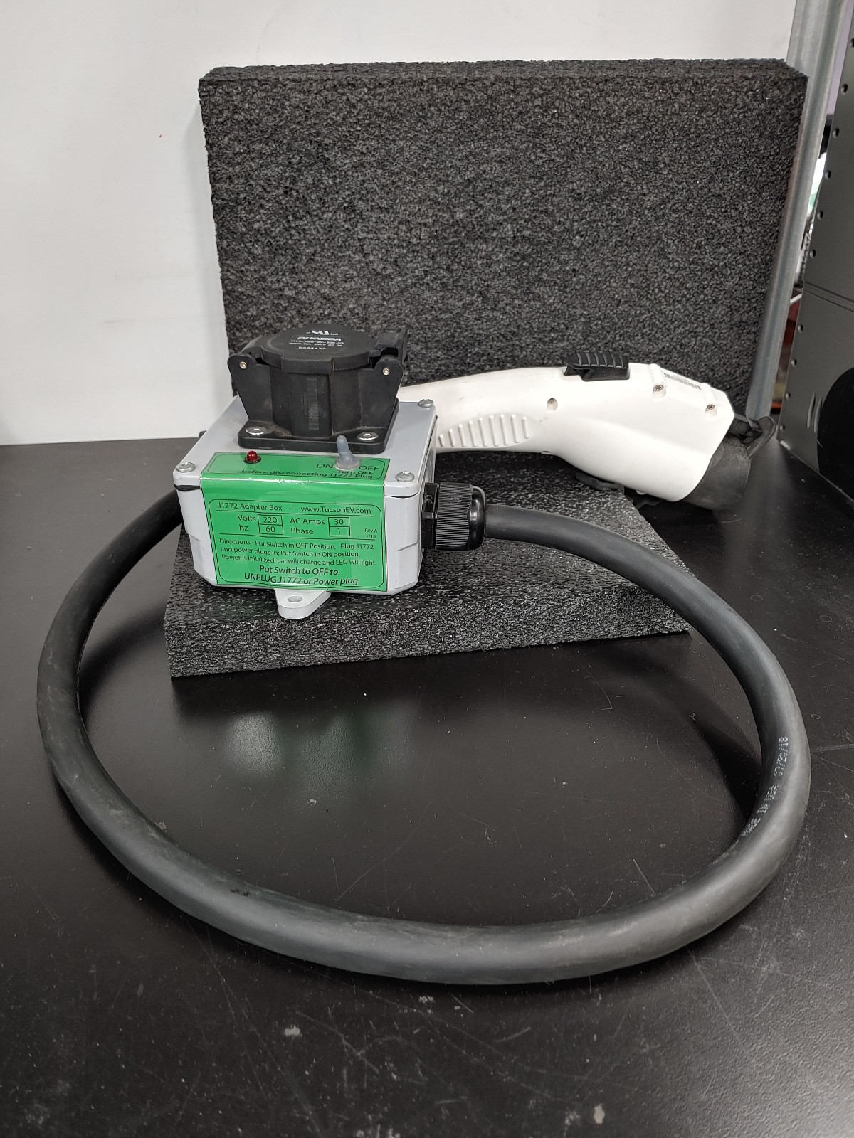 DUOSIDA DSS-EV-50P-V3 EV Charger with DSS-EV-50S-V3 Inlet and Adapter Box J1772