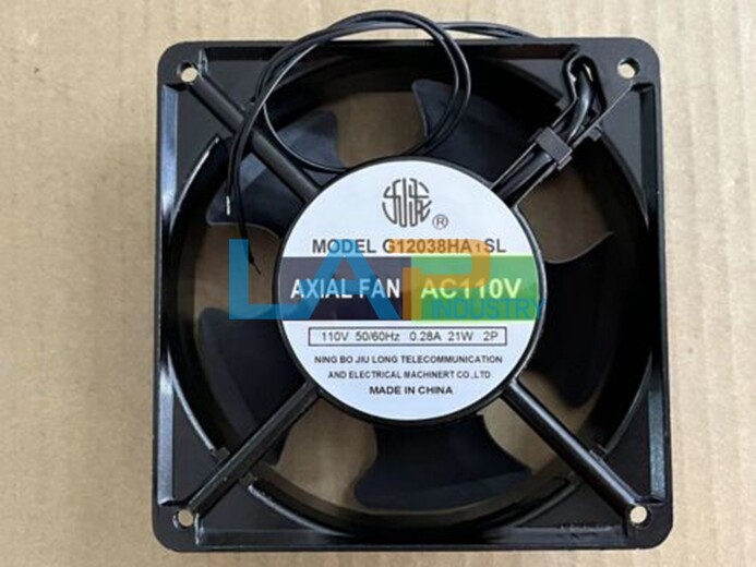 QTY:1 New AXIAL FAN G12038HA1SL AC 110V 21W 12CM 120 * 120 * 38MM 2 lines