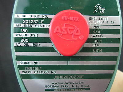 ASCO JKH8262G220E VALVE SOLENOID