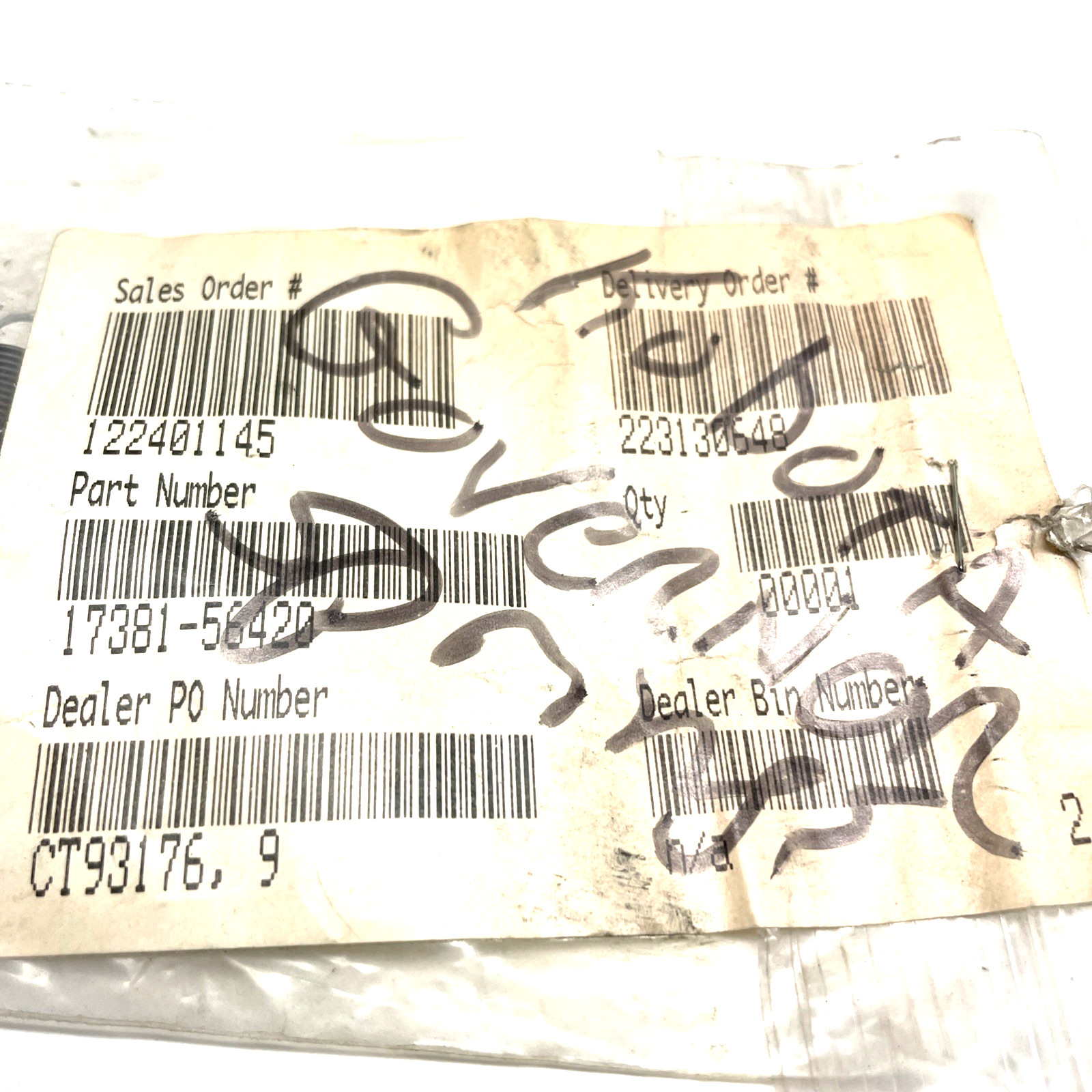 KUBOTA GOVERNOR SPRING 17381-56420