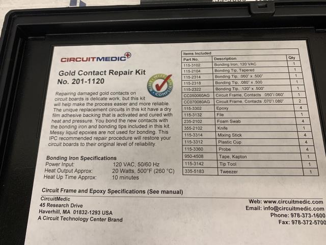 NEW Circuit Medic Gold Contact Repair Kit – 201-1120 w/Warranty