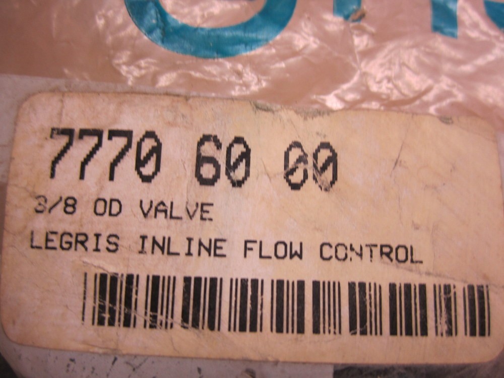 Legris Parker 7770-60-00 Flow Control Valve 77706000