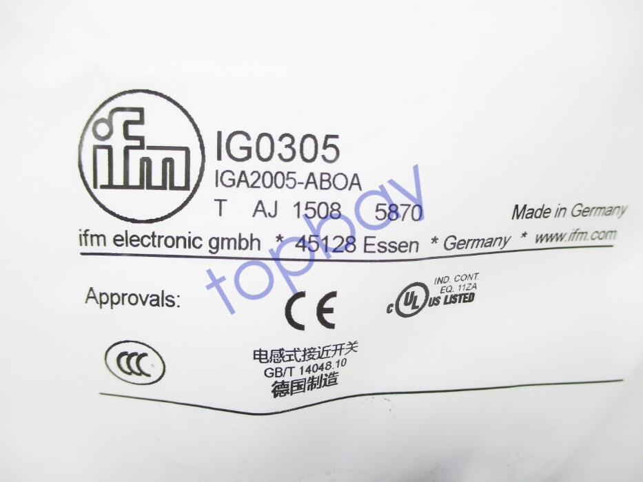 IFM EFECTOR IG0305 IGA2005-ABOA NSMP