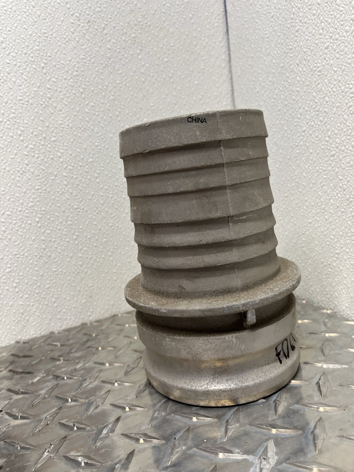 4″ Aluminum Part E Male Adapter x Hose Shank