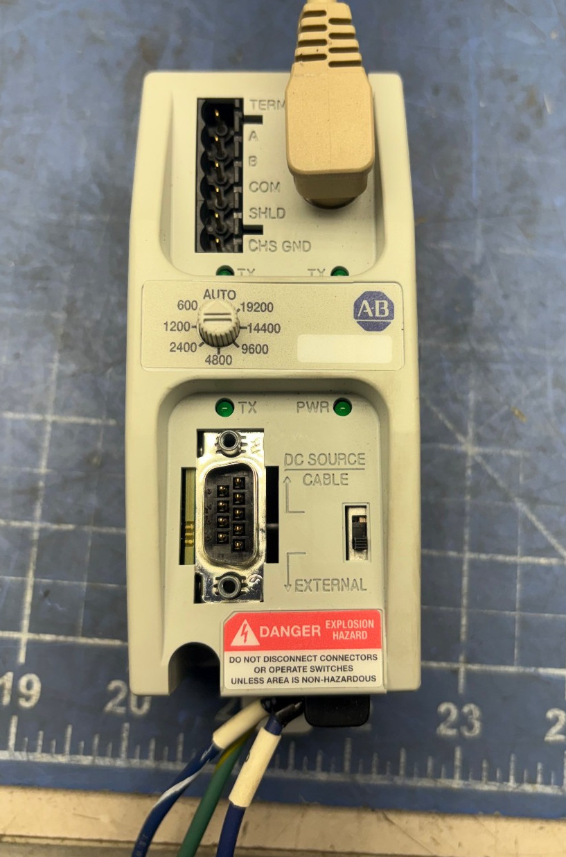 ALLEN BRADLEY 1761-NET-AIC SER B ADVANCED INTERFACE CONVERTER *SEE PICTURES*