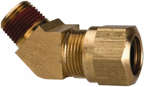 Parker VS279NTA-6-6 Brass 45° Elbow 3/8″ Male Compression Air Brake Tube Fitting