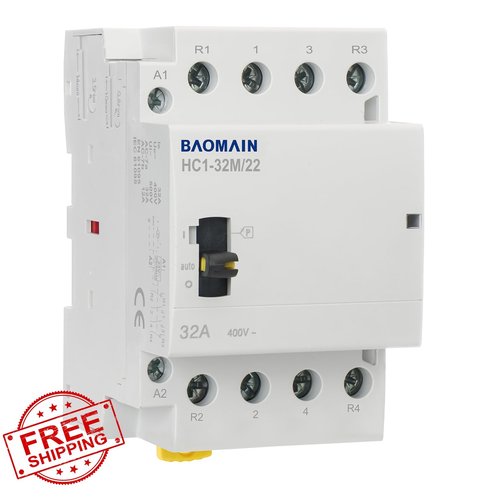 Baomain 24V 32A AC Contactor 2NO2NC