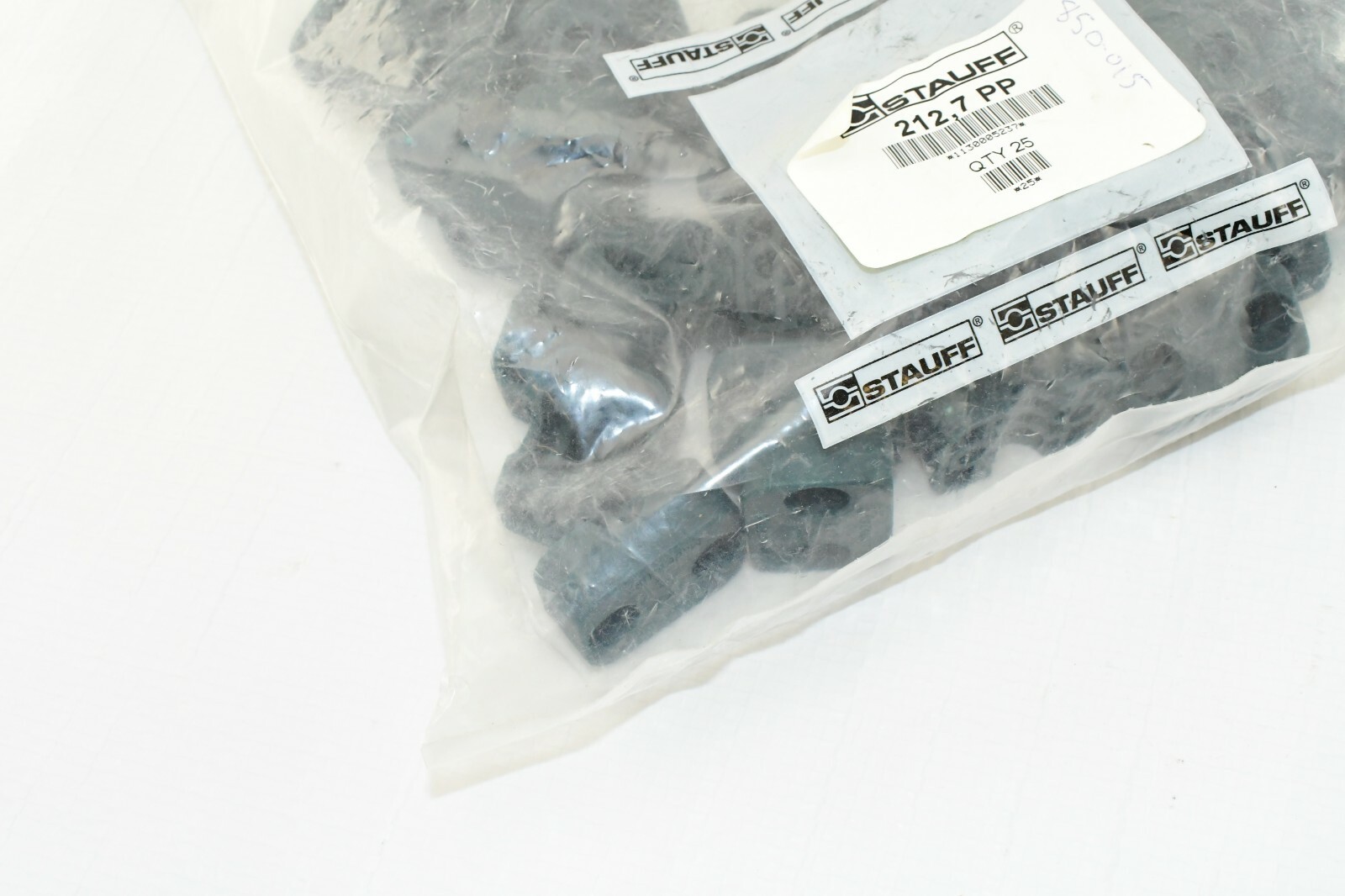 (Pack of 25) – 212.7-PP : Stauff Plastic Clamp Set – 1130005237 – Gr. 2 Green