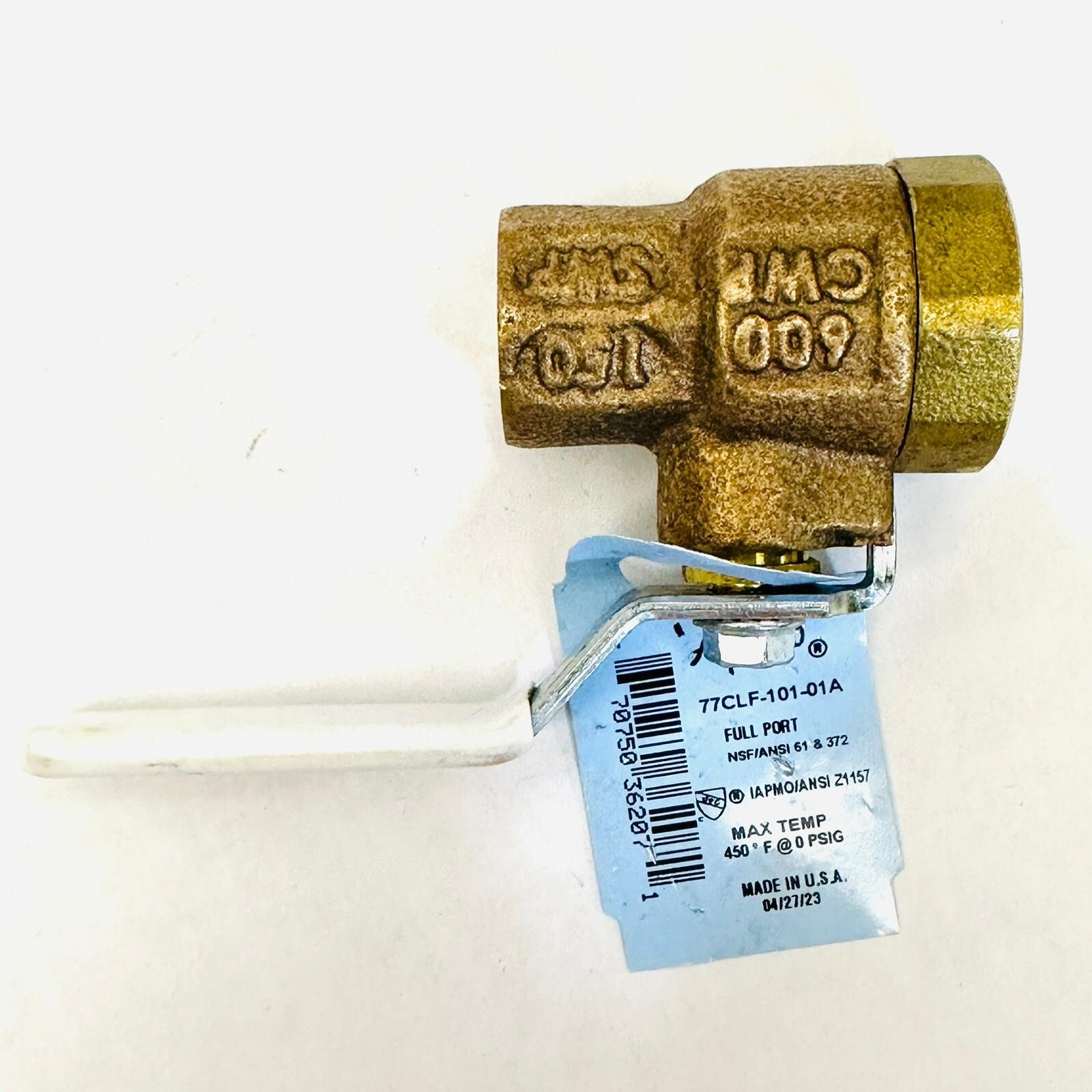 (LOT OF 2) 1/4″ APOLLO 77CLF-101-01 BALL VALVE LEAD FREE