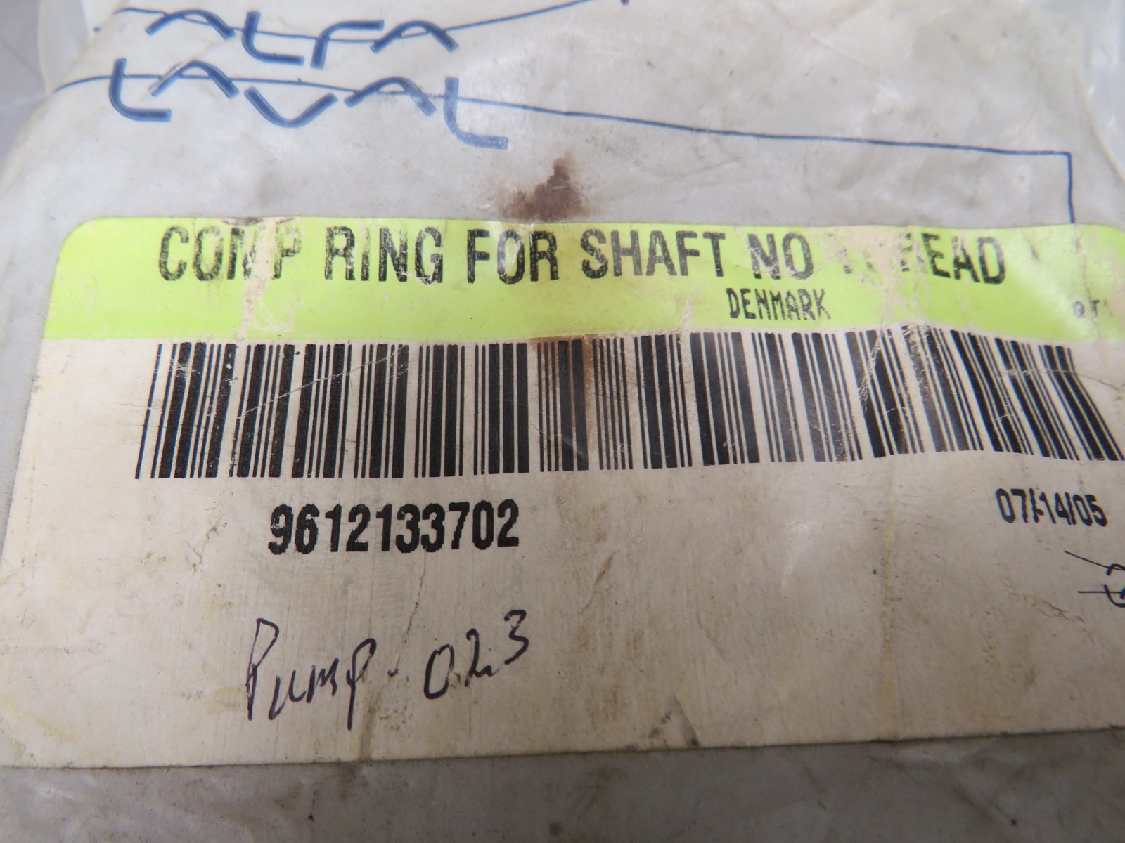Alfa Laval 9612133702 Ring