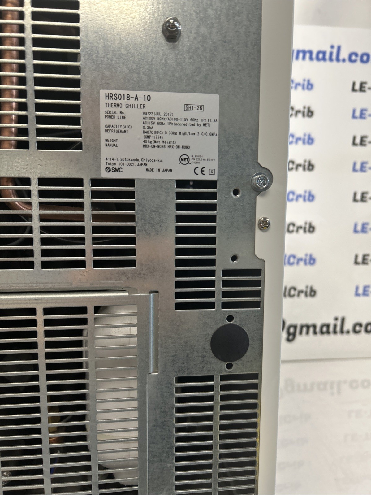 No Box SMC Thermo Chiller HRS018-A-10 L-427S
