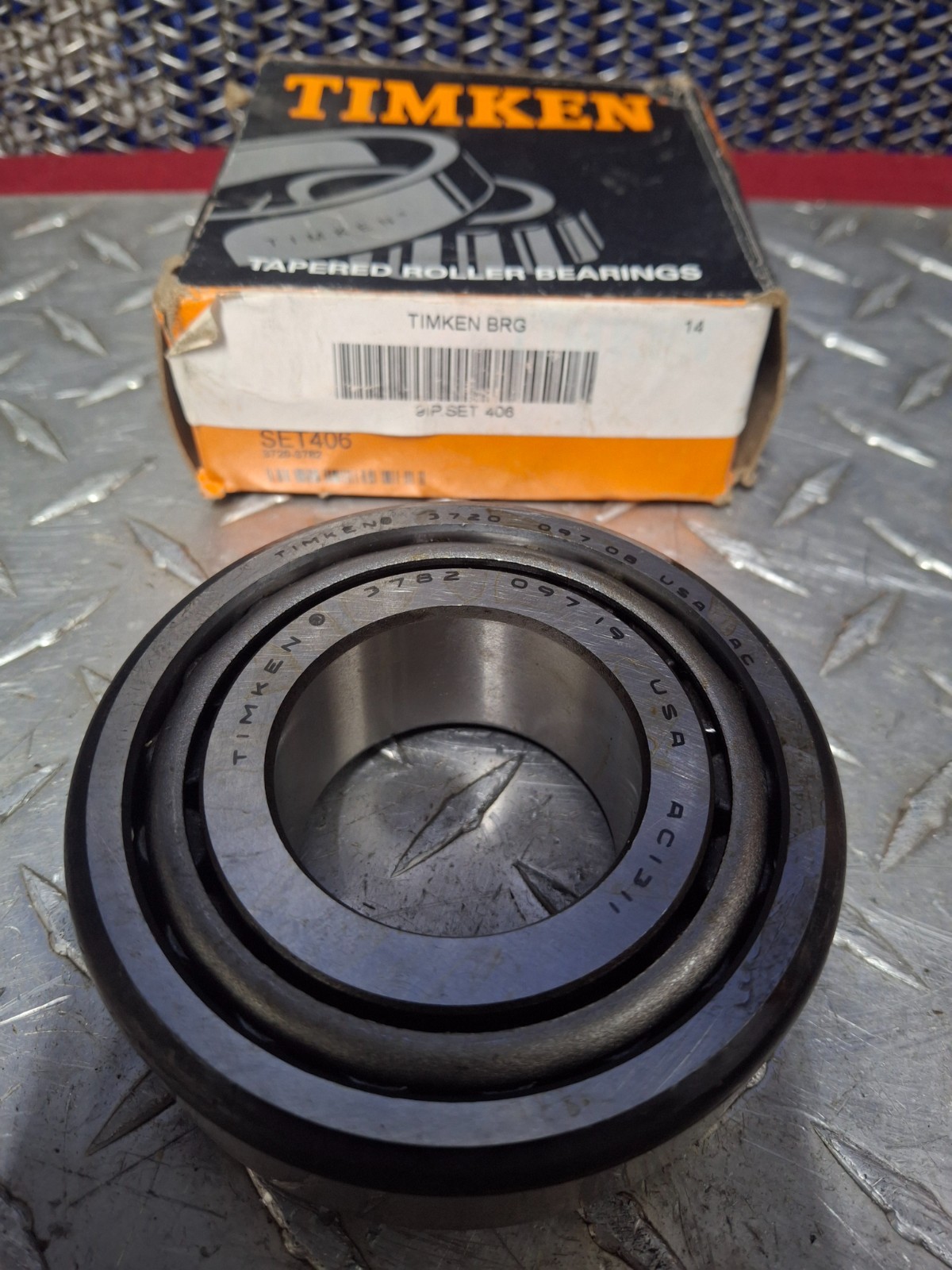 Timken Wheel End Tapered Roller Bearing Set 406 Assembly 3782 09719 3720 09708