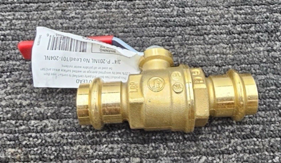 (QTY 2) Legend Valve 101-204NL 3/4″ P-201NL Brass Press Fitting NPT Connection