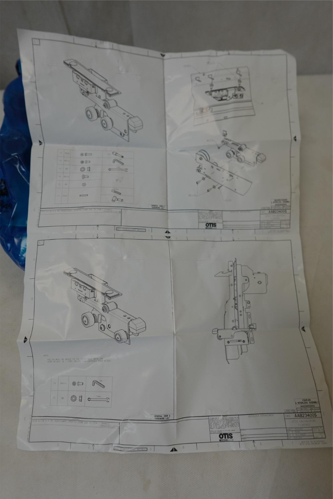 Otis Elevator – Interlock Arrangement Hardware Assy – Right Hand RH – AAB23400S7