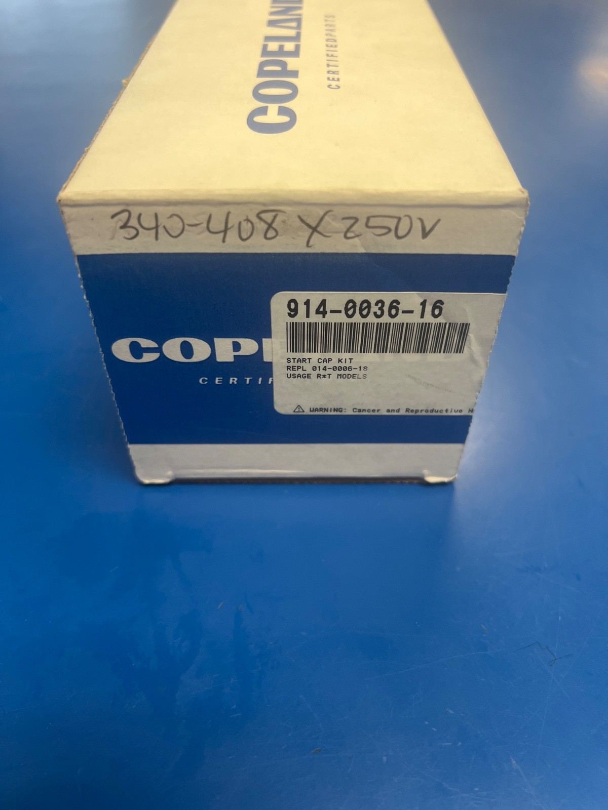 COPELAND 914-0036-16 Start Capacitor 340-408 MFD 250 VAC