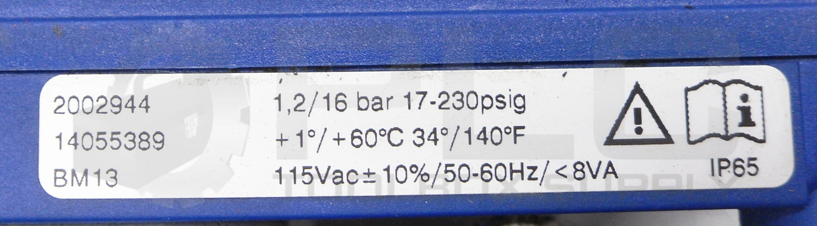 BEKO TECHNOLOGIES 2002944 PUMP/CONDENSATE PUMP 17-230PSIG 115VAC 50/60HZ