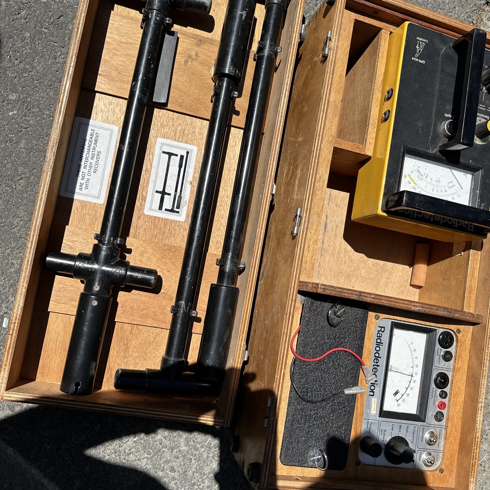 Vintage RADIO DETECTION GPR40 Set. Works